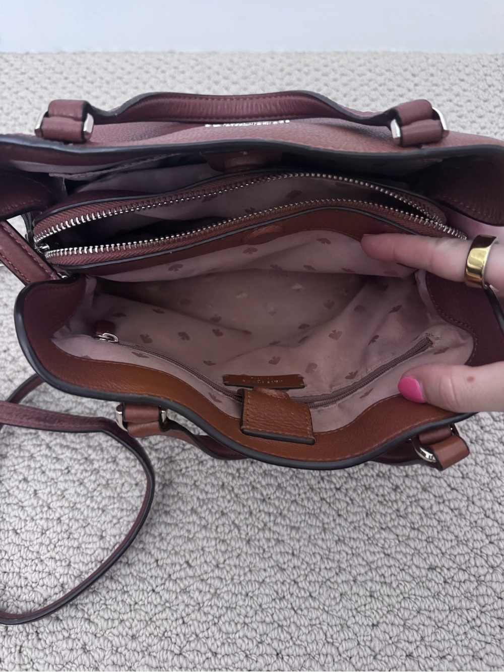 Kate Spade Jackson Medium Satchel in Chestnut Brown - Picture 4 of 5